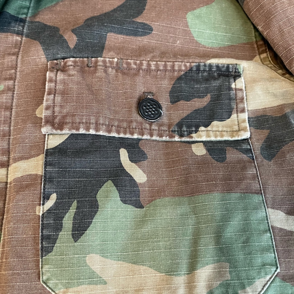 RRL Ralph Lauren Military Inspired Ripstop Camo Overshirt Workshirt-MEN-S - Picture 3 of 10